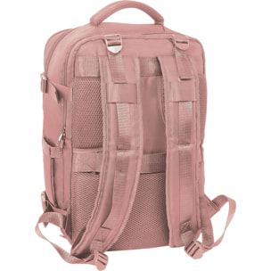 Mochila viaje cabina portatil 15,6 safta "rosa"