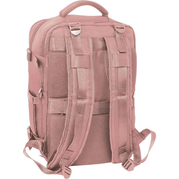 Mochila viaje cabina portatil 15,6 safta "rosa"