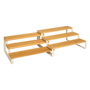 Etagère à épices Ordera extensible L32cm en bois gris