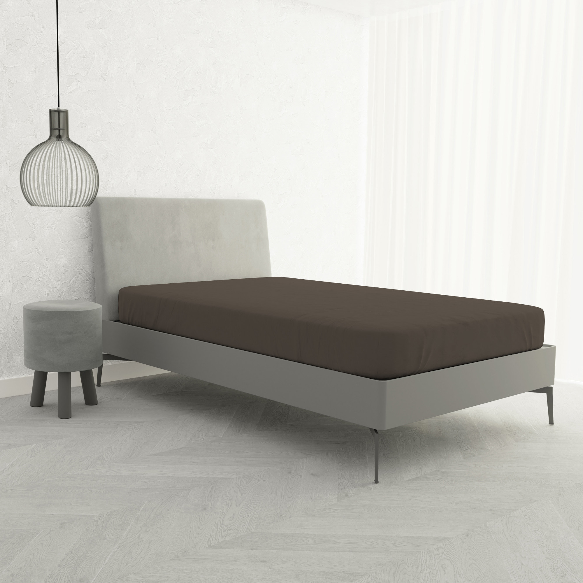 LENZUOLO SOTTO CON ANGOLI MAX COLOR, 100% COTONE MADE IN ITALY - PIAZZA E MEZZA