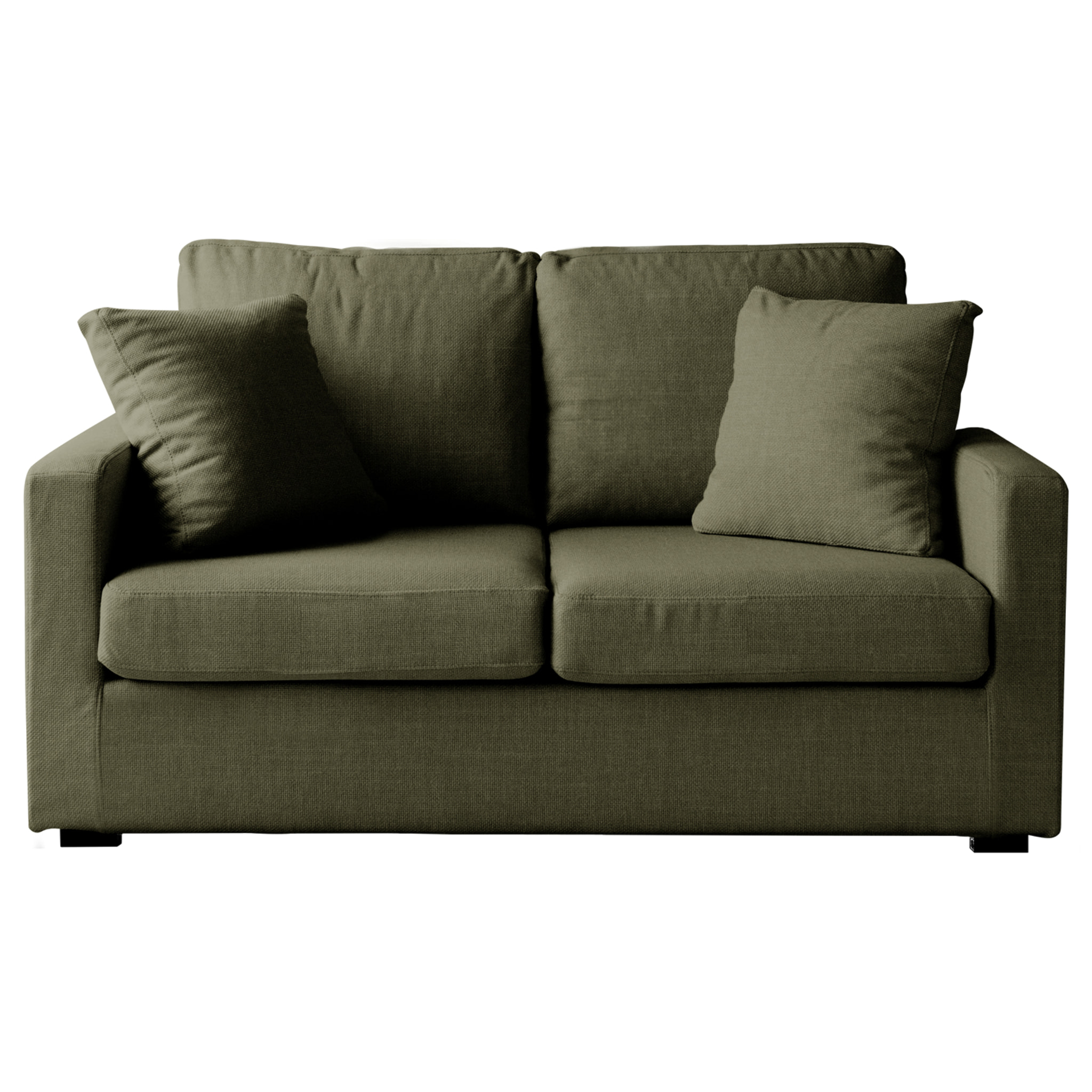 Canapé droit 2 places vert BASTIEN