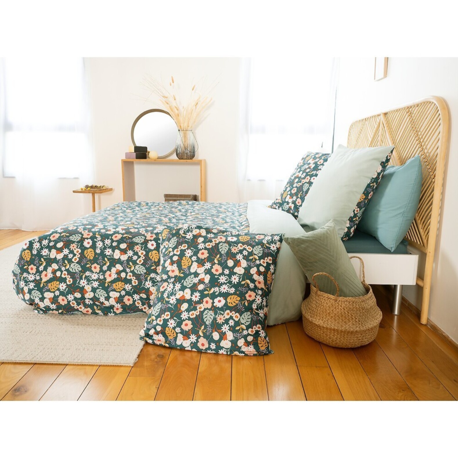Parure Housse De Couette 3pcs 100% microfibre 72gsm Cueillette