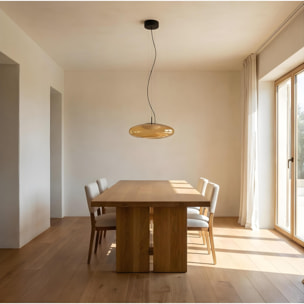 LEDS C4 Plat - Lámpara Colgante de Techo LED 13W Regulable 2700K/3000K/4000K Ámbar