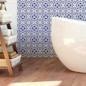 Stickers muraux - Sticker Mural Carrelage adhésif Cuisine Salle de Bain - 30 STICKERS CARRELAGES AZULEJOS TEOFILO