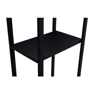 Range bûches vertical avec étagères 170cm