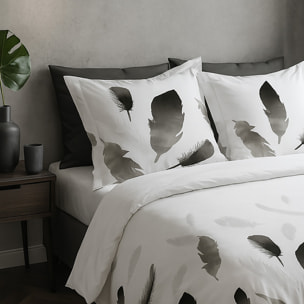 Parure Housse De Couette + 2 taies Coton 57 Fils