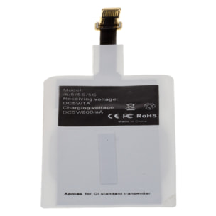DAM ADATTATORE CARICABATTERIE QI iOS 410 Cm. Un colore