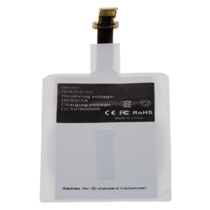 DAM ADATTATORE CARICABATTERIE QI iOS 410 Cm. Un colore