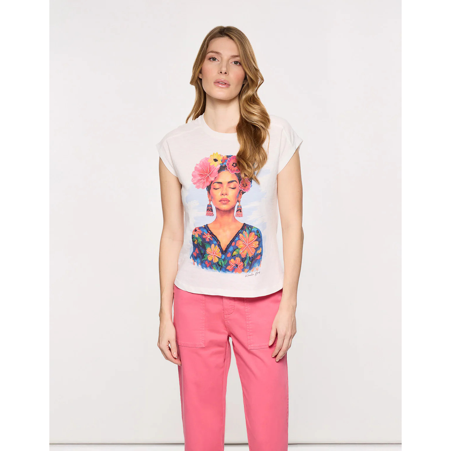 Camiseta Estampada Blanca - Freya