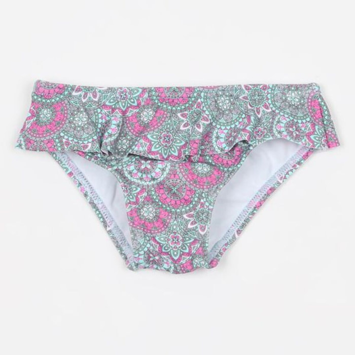 CULETIN ENVOLANTADO CON ESTAMPADO FLORAL VERDE