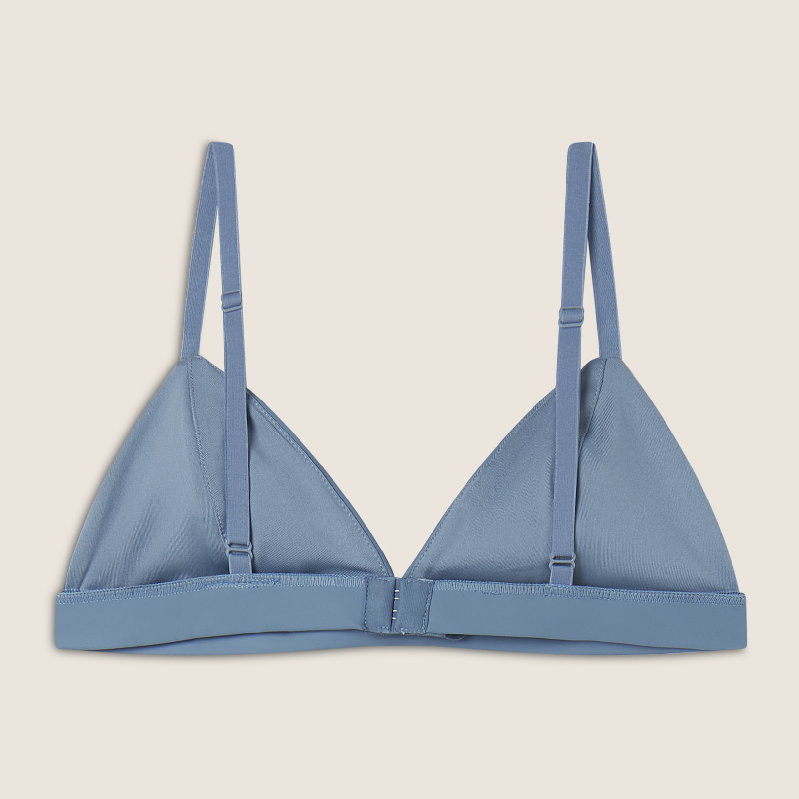 Top a triangolo in similpelle laminata