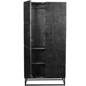 Armario de Madera de Mango 90 Cm Estilo Étnico
