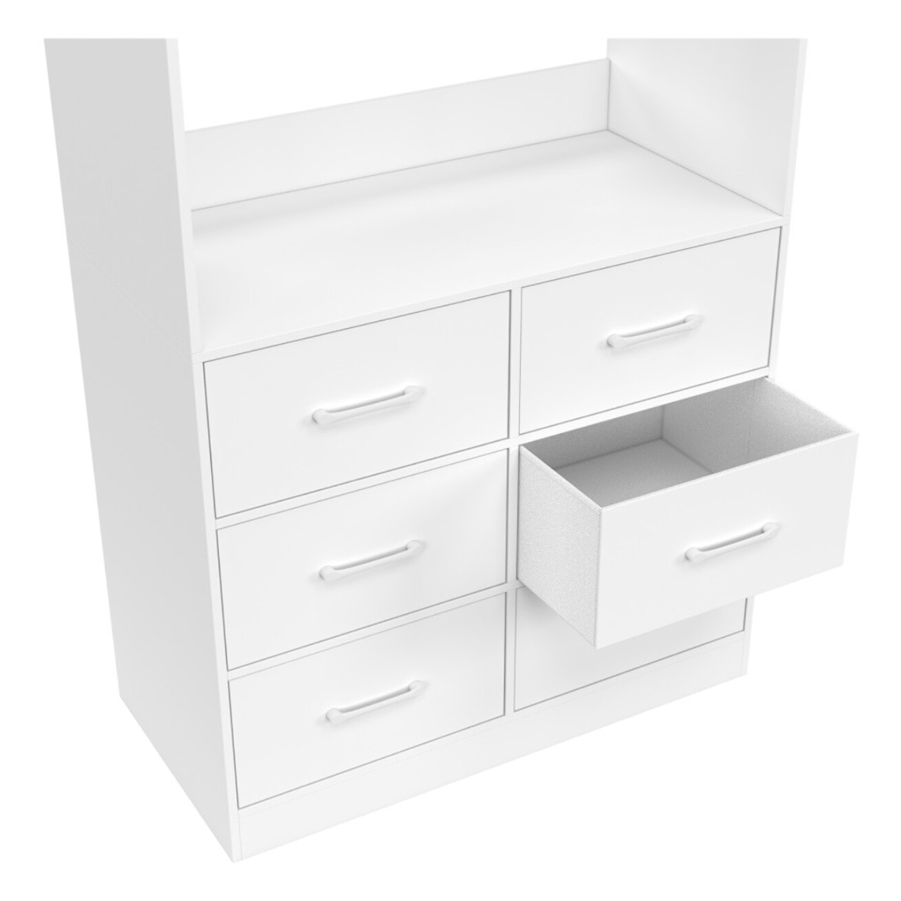 Dressing Uma blanc 6 tiroirs