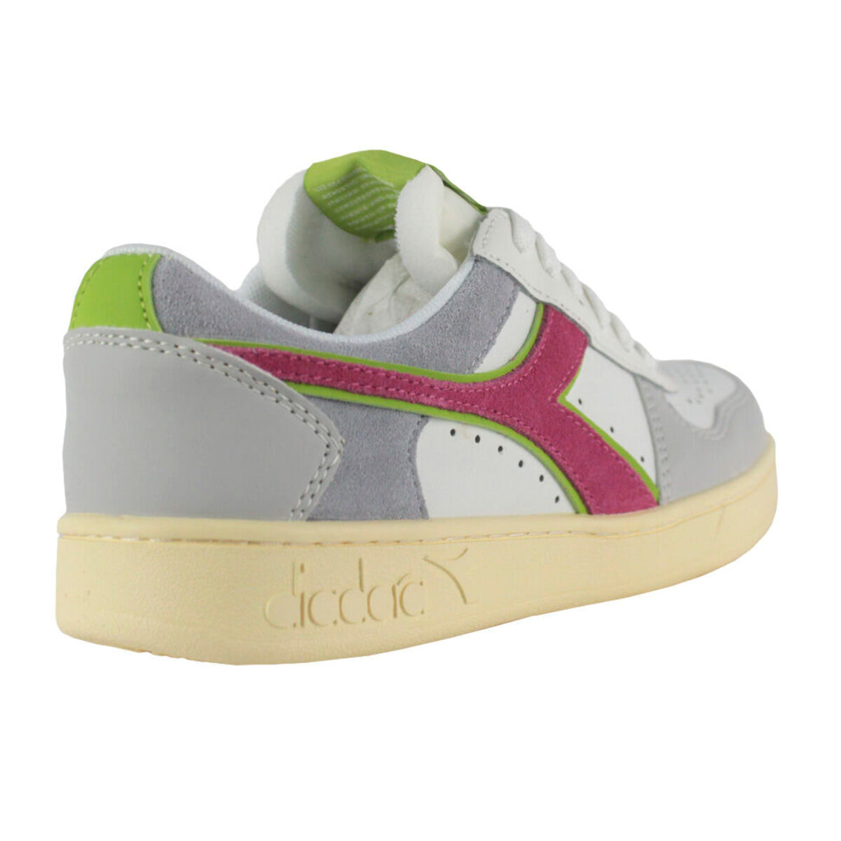 Zapatillas Sneaker para Mujer - DIADORA Magic basket low wn 501.178554 01 C6655 White/Lunar rock