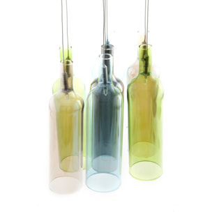 TOMASUCCI Lampadario 7 luci ''BOTTLES'' Multicolore