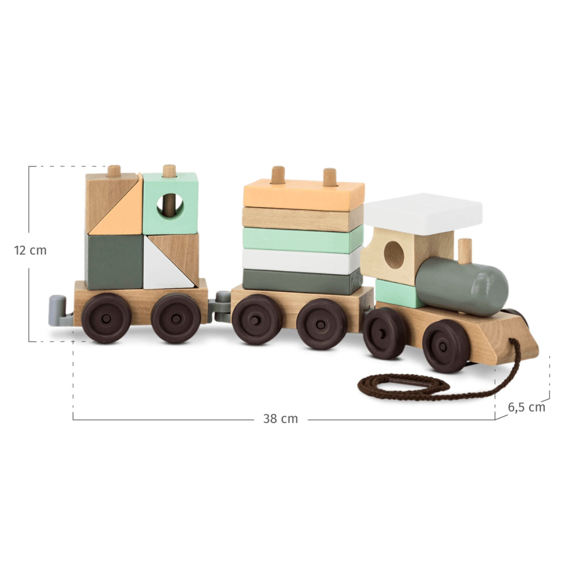 BUILDING TRAIN tren de arrastre de madera para niños
