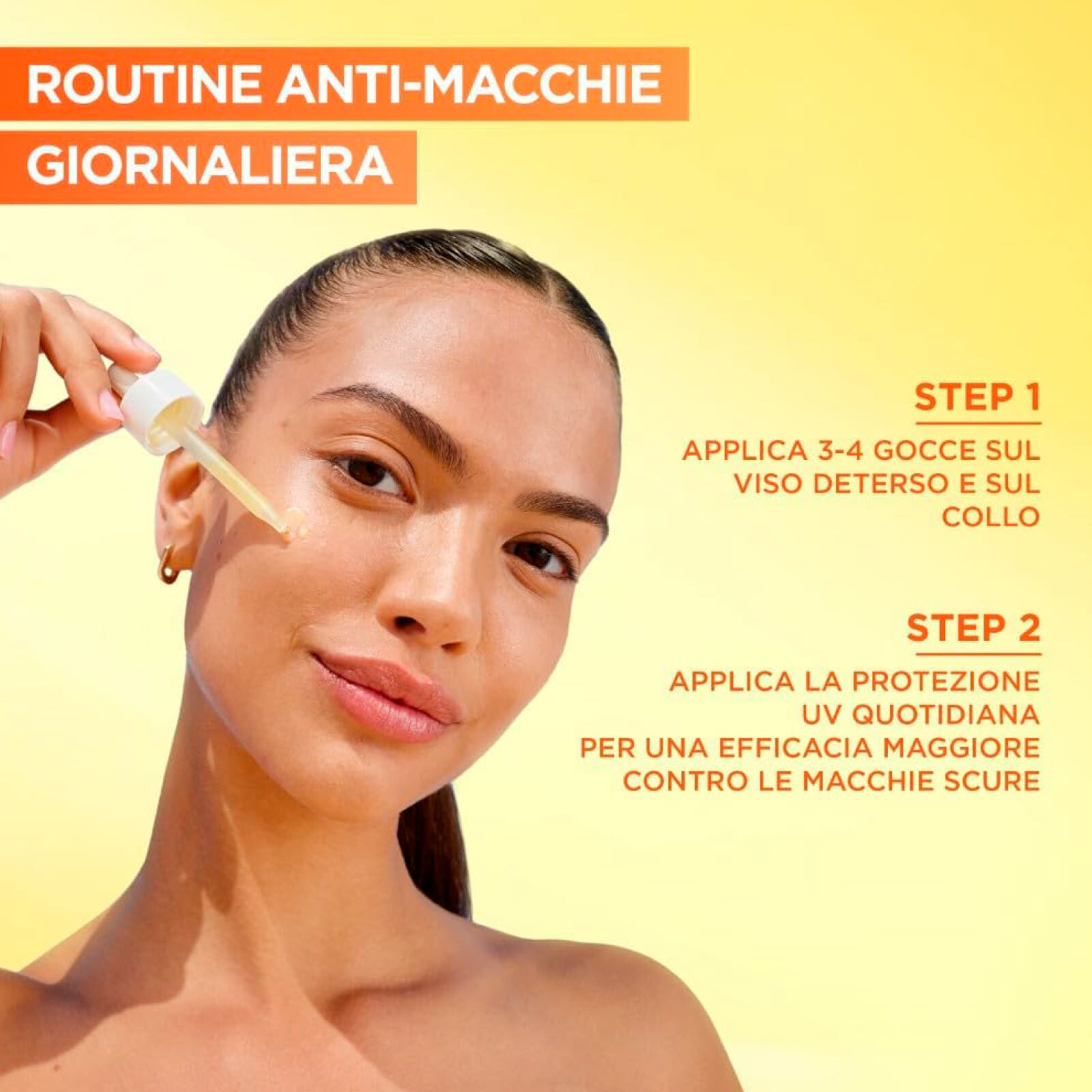 Siero Viso Anti-Macchie SkinActive Vitamina C+ Illuminante Uniformante Antiossidante con Acido Salicilico Niacinamide e Melasyl - Flacone da 30ml