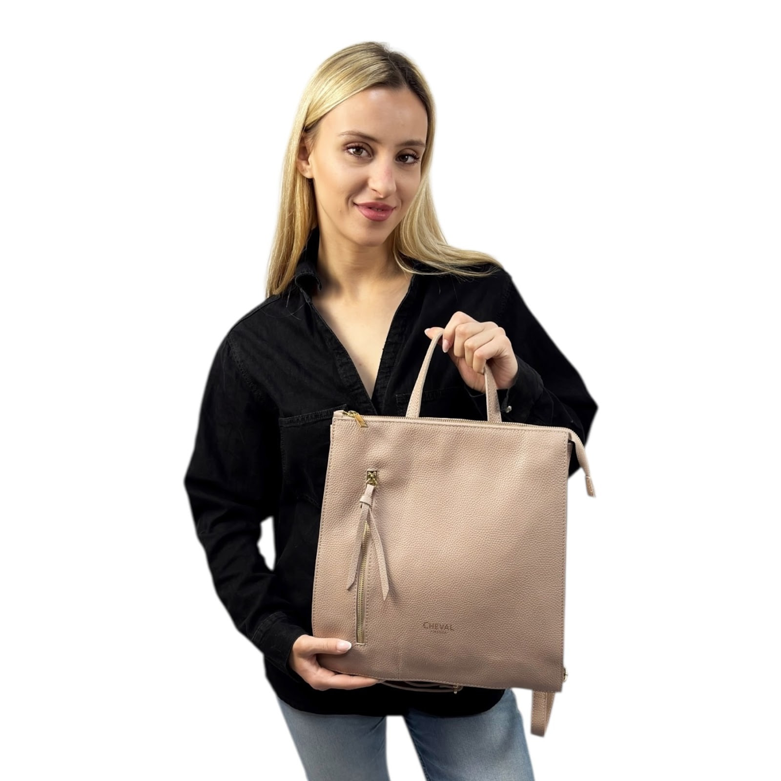 Zaino Cheval Firenze Susanna Rosa Cipria