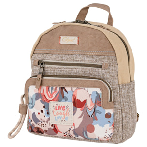 Bolso Mochila Mujer Skpat Leyre Taupe
