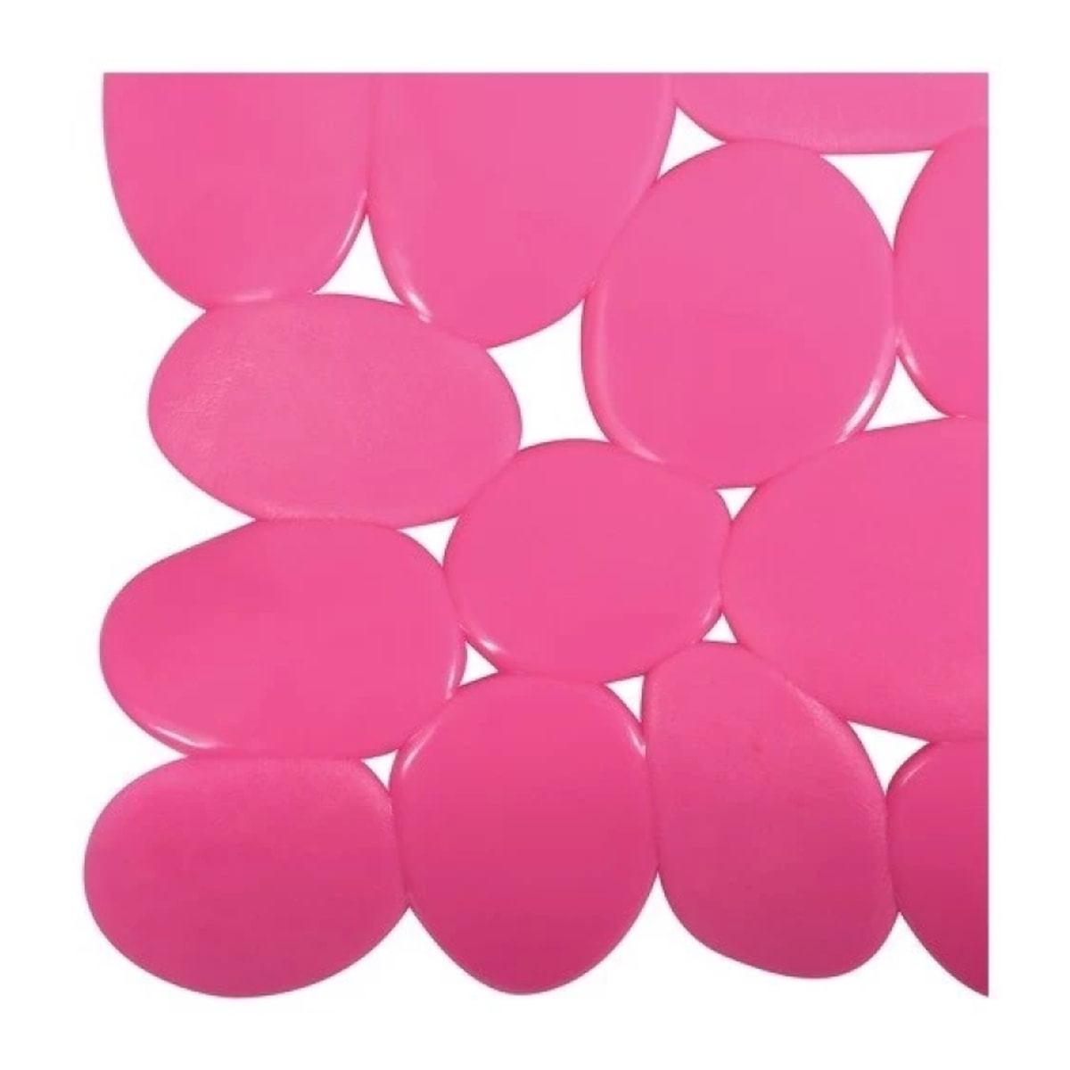Tapis Fond de douche PVC GALETS 53x53cm Rose MSV