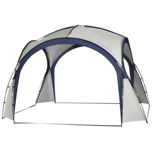 Carpa Tienda de Fiesta Gazebo 3.5x3.5m Toldo Abierto para Eventos Camping