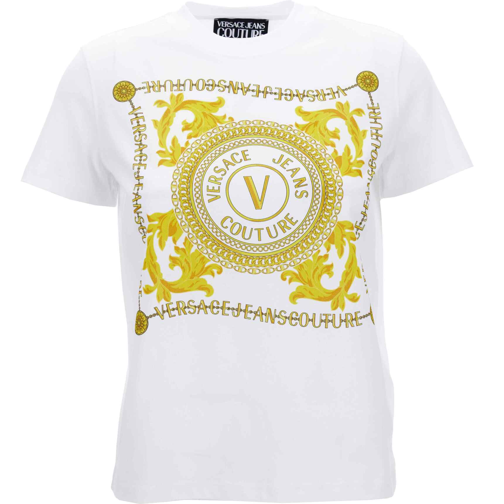 Versace Jeans Couture Maglietta T-shirt con stampa Logo Couture di Versace Jeans Couture
