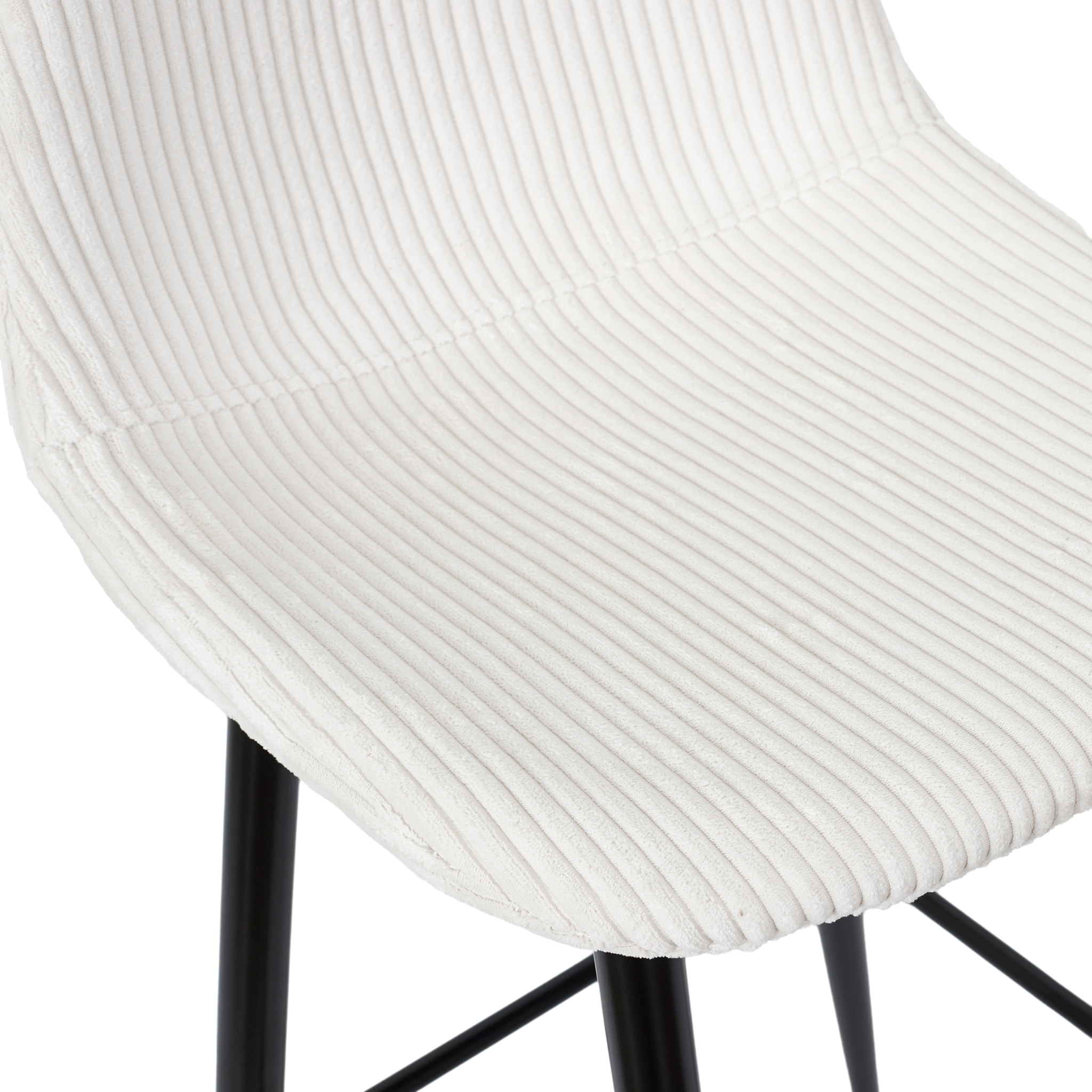 Chaise De Bar Cotele Scott Beige - Lot de 2