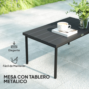Conjunto de Jardín Exterior de Ratán Sintético de 4 Piezas Muebles de Jardín Exterior Incluye 1 Sofá Doble 2 Sillones y Mesa de Centro con Cojines Natural y Gris