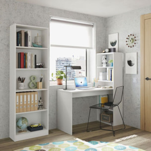 Pack escritorio y estantería Cosmic Plus Blanco Artik (Blanco Mate)