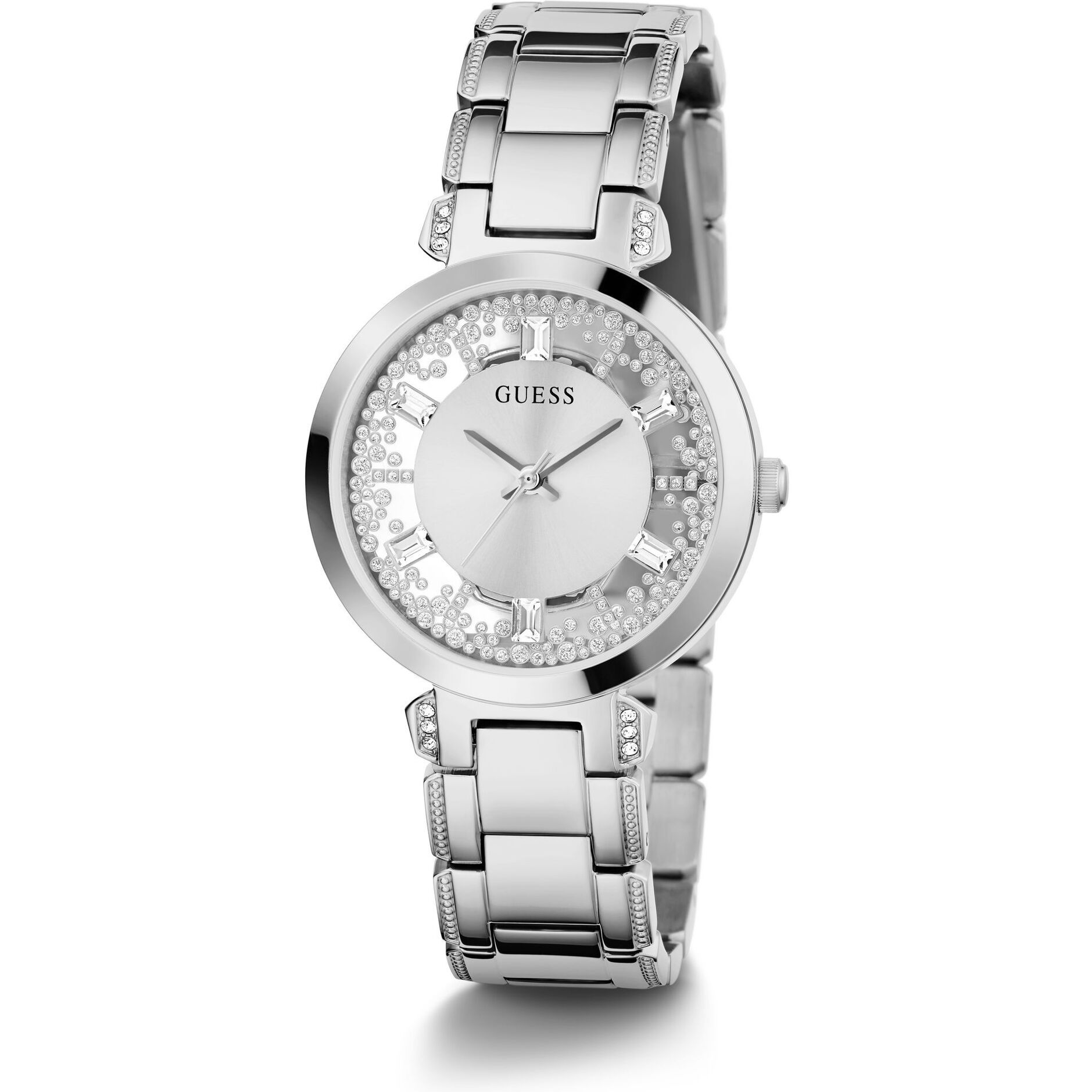 Guess Reloj Analógico De Cuarzo Gd Crystal Clear