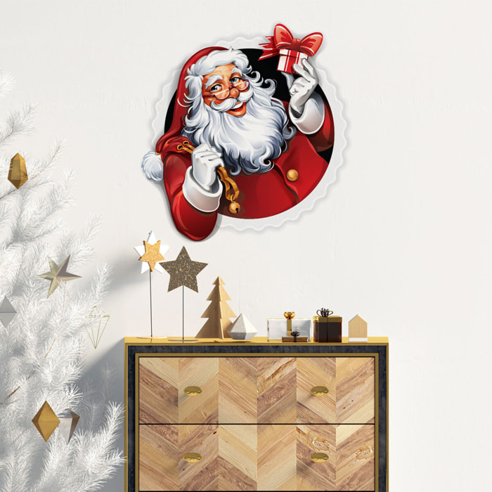 Sticker Noël père noël design - Autocollants stickers adhésifs noël - décoration fêtes