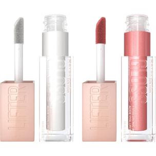 Maybelline New York - Lot de 2 Gloss à Lèvres Hydratant & Brillance Instantanée - Enrichis en Acide Hyaluronique - Lifter Gloss