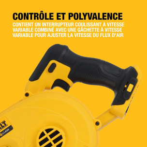 Souffleur compact XR 18 V - Sans batterie ni chargeur - DEWALT - DCV100-XJ