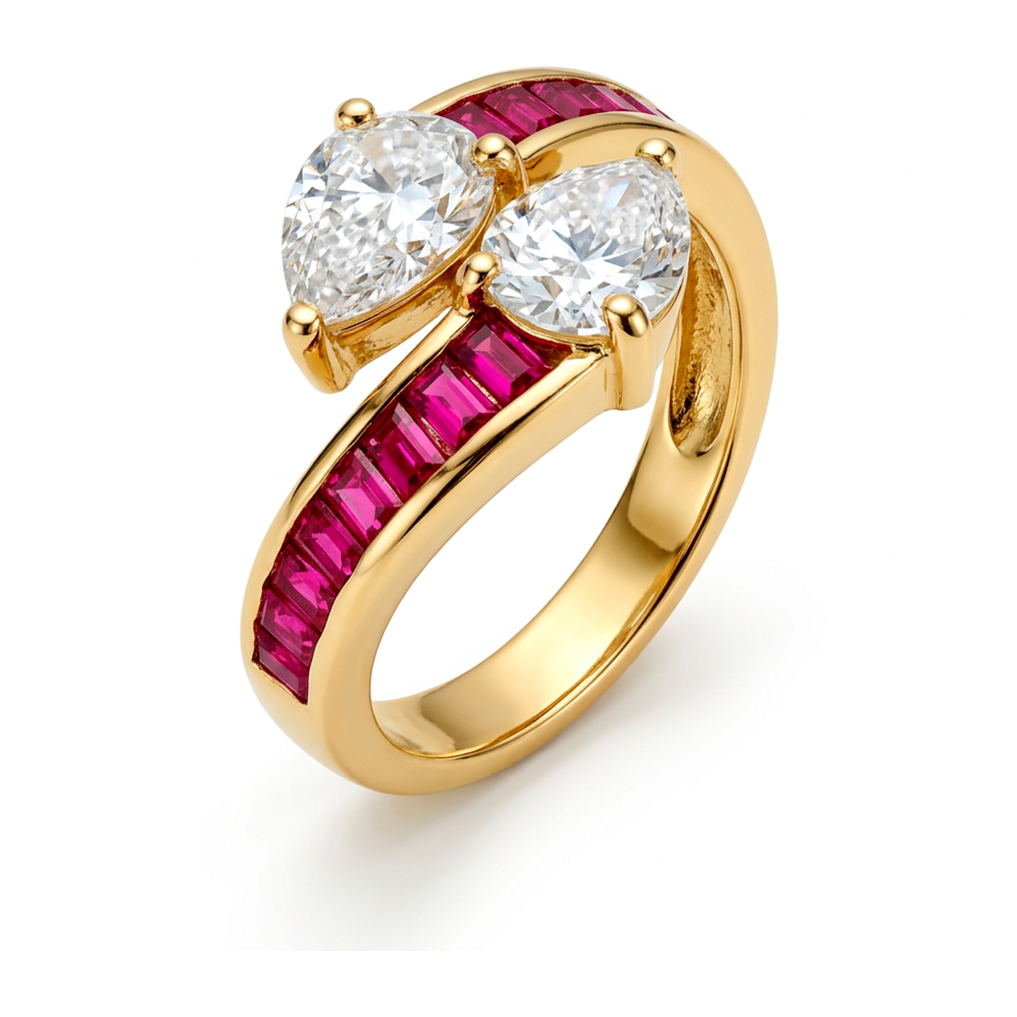 Anillo Darbia acabado oro amarillo 18k