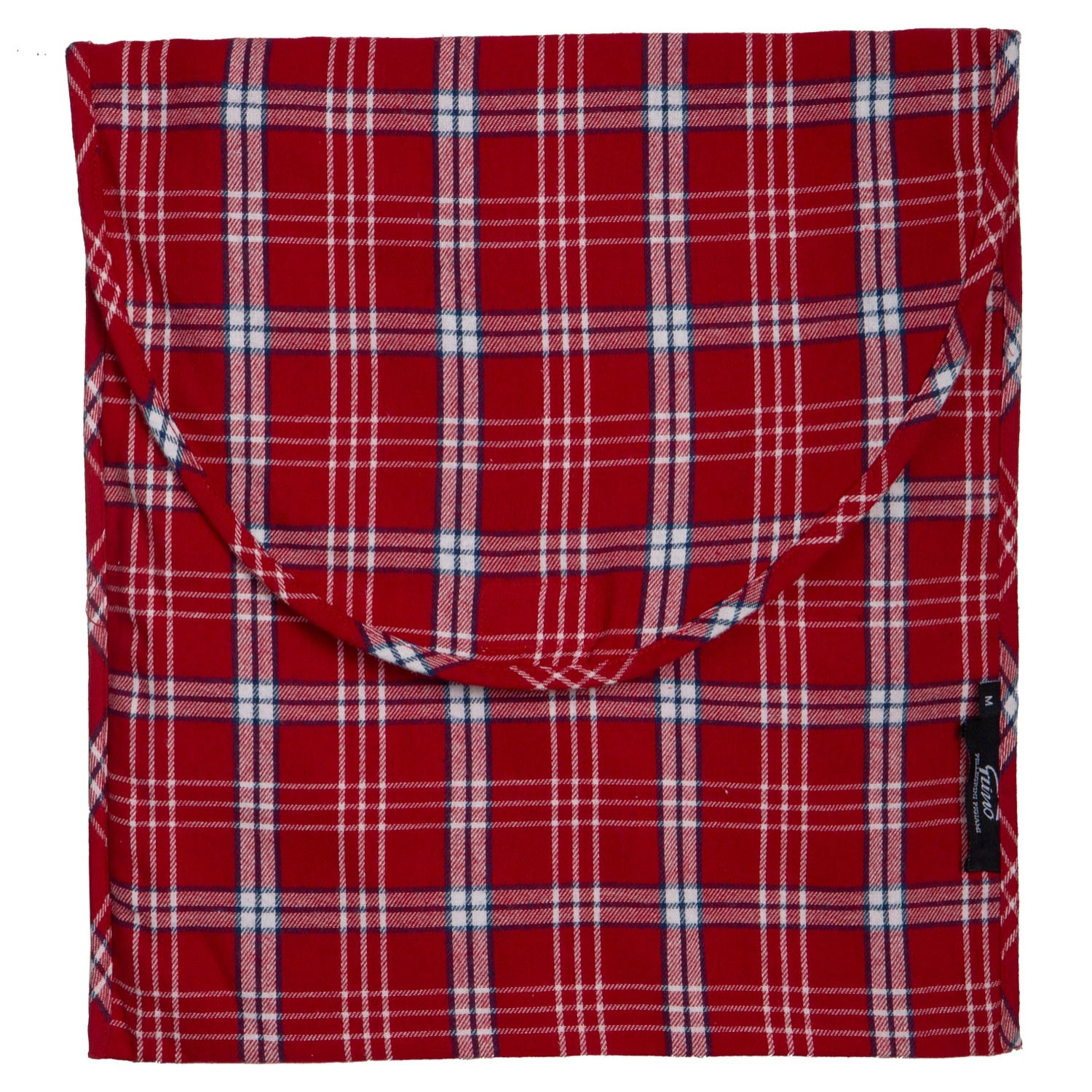 PIGIAMA UOMO in flanella scozzese rosso e bianco