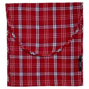PIGIAMA UOMO in flanella scozzese rosso e bianco