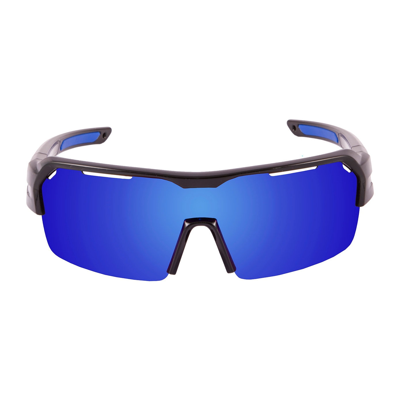 Gafas de ciclismo OCEAN TOUR - Blanco y azul / Polarizada revo azul
