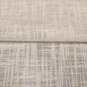 Tissu voilage poly-lin fil flammé - Lin