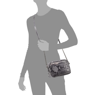 Santina Borsa a tracolla Donna.Cuoio autentico Suede Python