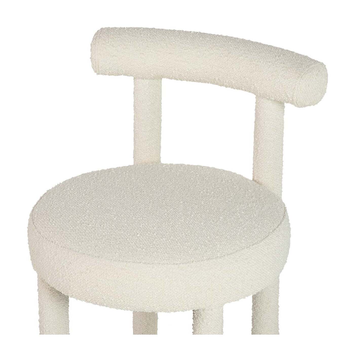 Silla Madera Arce Boucle Blanca 49x52x75 Cm