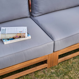 Salon de jardin bois d'acacia 5 places MENDOZA