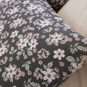 Parure housse de couette imprimé 100% gaze de coton - sakuria