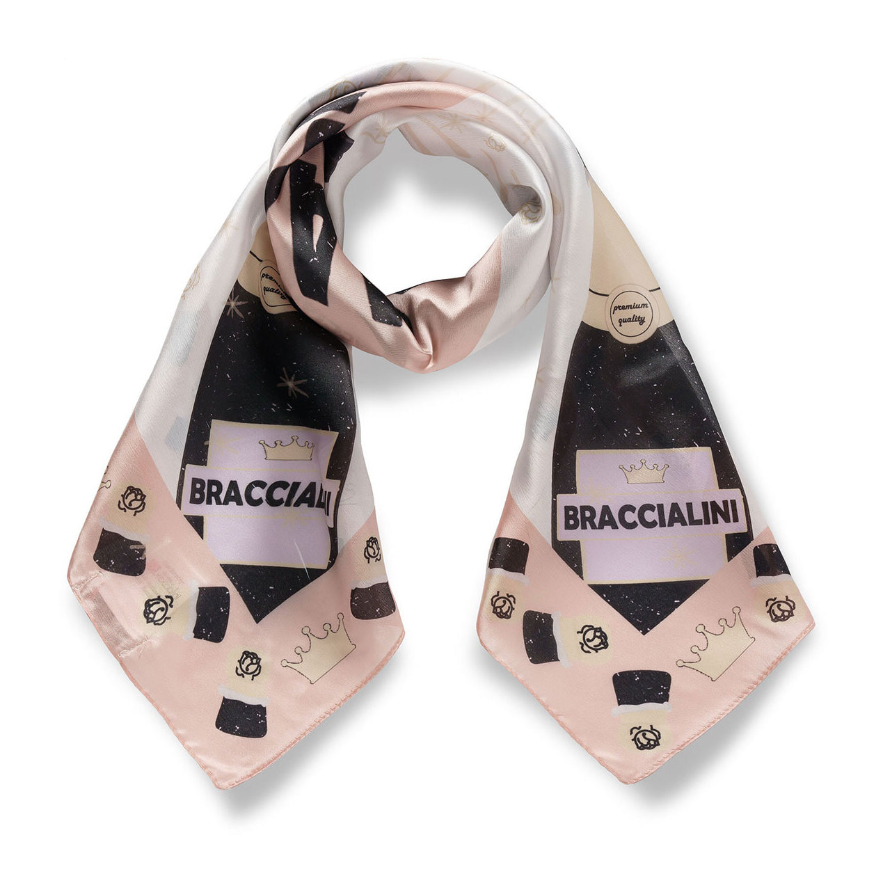 Foulard da donna Textile Polyester 0x90x90 cm