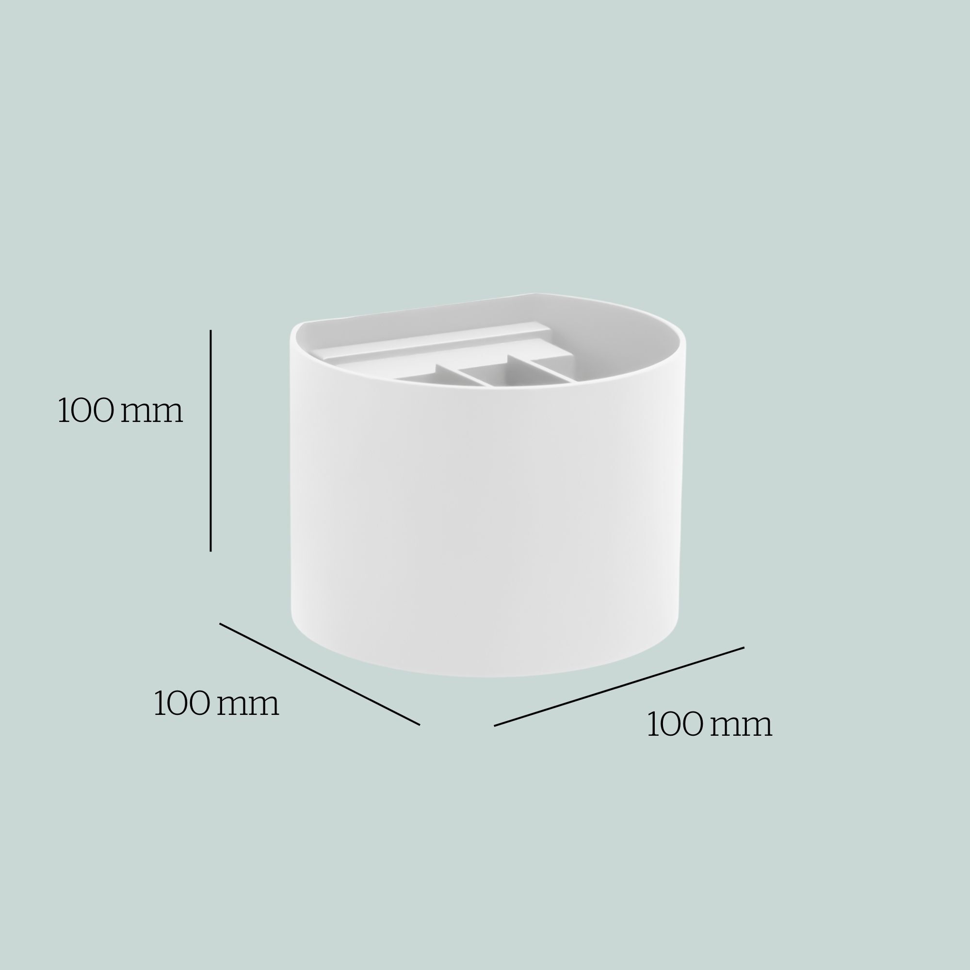 Forlight Axis Round aplique exterior en forma oval con led en blanco cálido 3000K en blanco