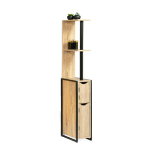 Etagère WC 2 portes bois/métal Timeo