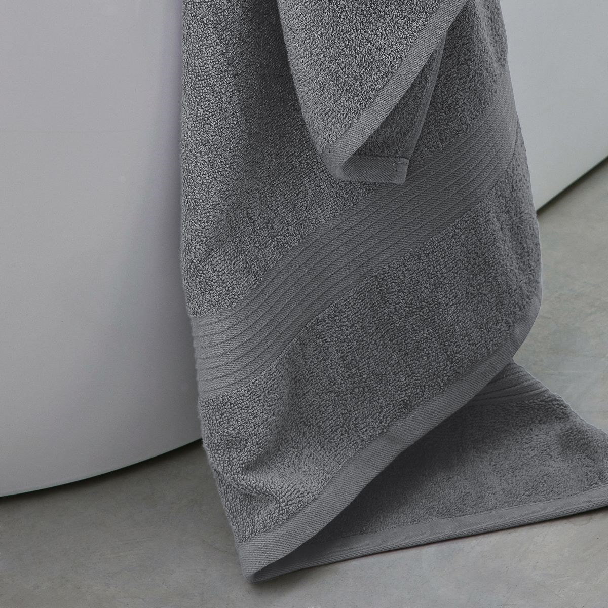 Maxi drap de bain uni ESSENTIAL gris