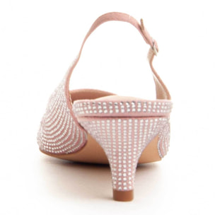Zapatos De Tacón - Rosa - Altura: 4 cm