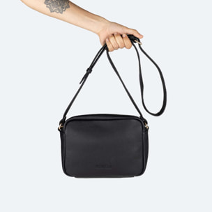 Bandolera Crossbody de Piel Vacuna y Detalles Oro CROSSBODY LEATHER CRAFT