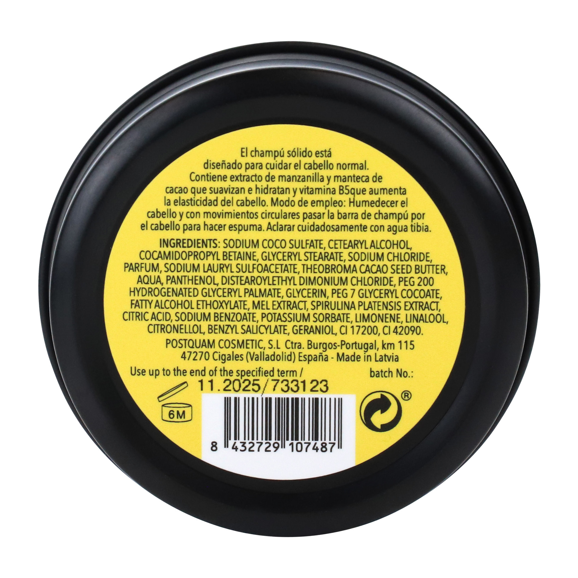Champú sólido de fruta de la pasión - 58 g