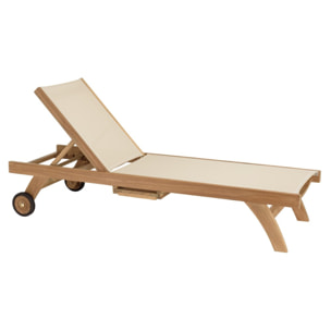 FUN - Bain de soleil textilène couleur beige